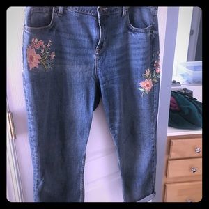 Old Navy Embroidered Jeans